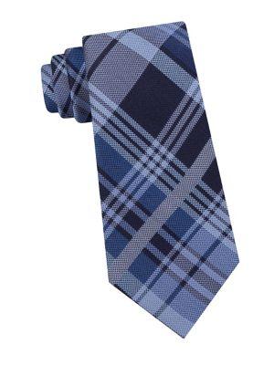 Lord & Taylor The Mens Shop Tonal Plaid Silk Tie