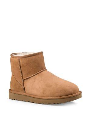 Ugg Classic Heritage Mini Ii Suede And Sheepskin Boots