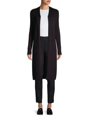 Jones New York Ribbed Open-front Cardigan
