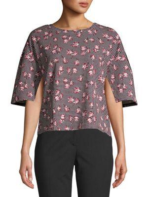 Ellen Tracy Cropped Knit Top