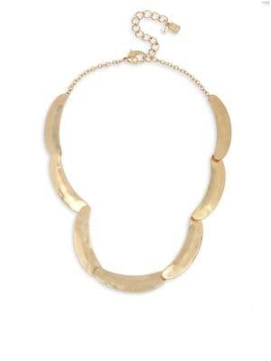 Robert Lee Morris Greener Pastures Sculptural Curved Collar Necklace