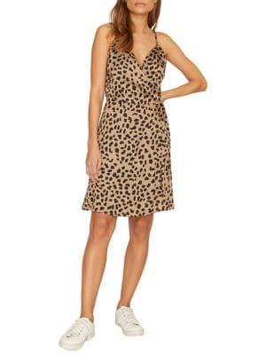 Sanctuary Wrap It Up Leopard-print Shift Tank Dress