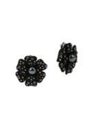 Miriam Haskell Flower Clip-on Earrings