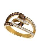 Le Vian Chocolatier? Vanilla Diamonds? Chocolate Diamonds? & 14k Honey Gold&trade; Twist Ring