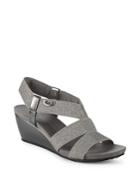 Anne Klein Cabrini Metallic Strappy Sandals