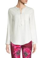 Trina Turk Kaiko Half-zip Front Blouse