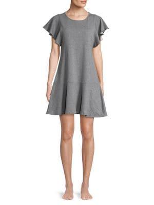 Lord & Taylor Plus Roundneck Shift Lounge Dress