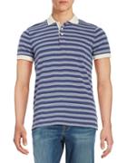 Brooks Brothers Red Fleece Striped Cotton Polo