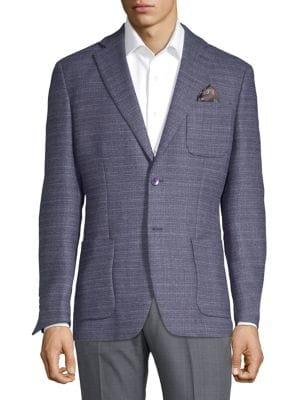 Tallia Orange Classic Textured Sportcoat