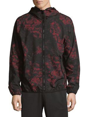 Askya Printed Hooded Windbreaker