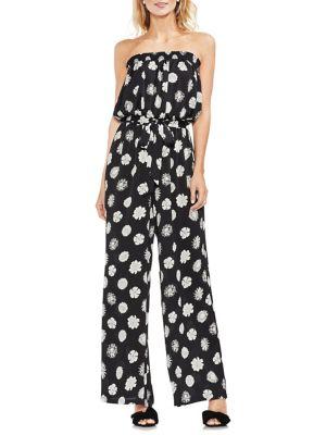 Vince Camuto Topic Heat Botani Strapless Jumpsuit