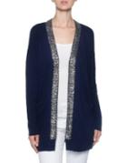 Magaschoni Sequined Open-front Cardigan