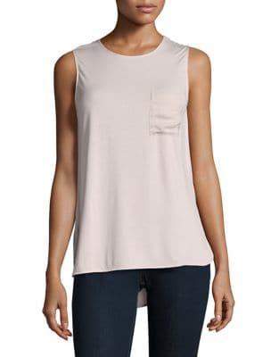 Lord & Taylor Petite Contrast Hi-lo Tank Top