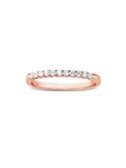 Lord & Taylor 14k Rose Gold & 0.198 Tcw Diamond Band Ring