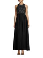 Aidan By Aidan Mattox Beaded Racerback A-line Gown