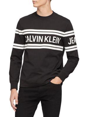 Calvin Klein Jeans Varsity Logo Cotton Long-sleeve Tee