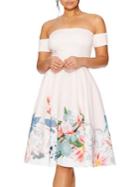 Quiz Off-the-shoulder Floral Dress
