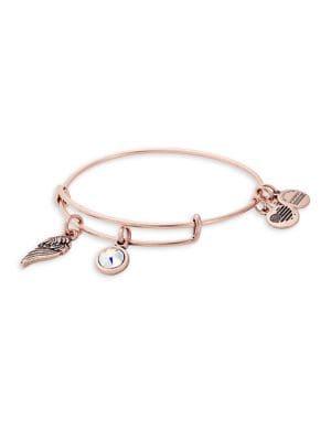 Alex And Ani Rose Goldtone Love Charm Bracelet