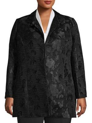 Nipon Boutique Plus Jacquard Topper Coat