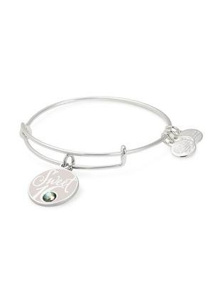 Alex And Ani Sweet 16 Crystal Charm Bangle