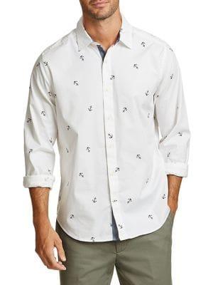 Nautica Anchor Printed Button-down Shirt