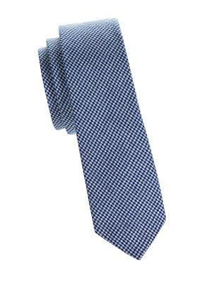 Penguin Slim Mini Houndstooth Tie