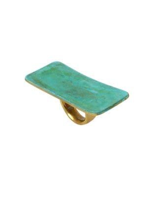 Robert Lee Morris Collection Patina Rectangular Ring