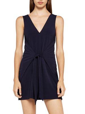 Bcbgeneration Waist-tie Sleeveless Romper