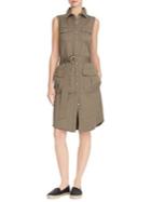 Lauren Ralph Lauren Petite Stretch Cotton Twill Utility Dress