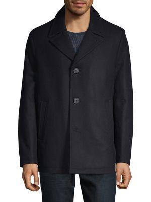 Michael Kors Notch Collar Wool-blend Coat