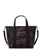 Karl Lagerfeld Paris Cass Floral Leather Satchel