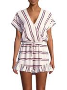 Design Lab Striped Short-sleeve Romper