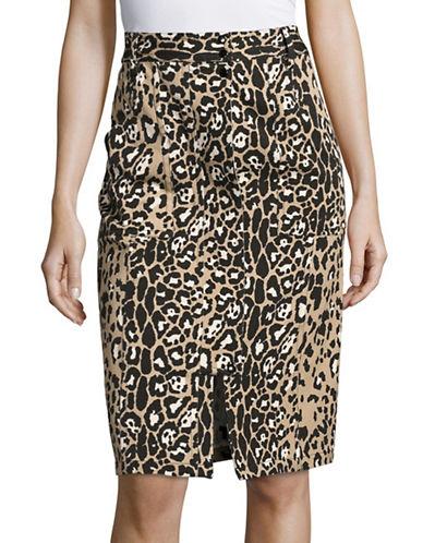 Tracy Reese Leopard-print Skirt