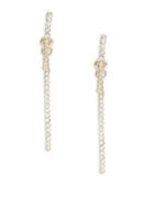Vince Camuto Pave Crystal Linear Drop Earrings