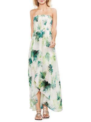 Vince Camuto Tropic Heat Strapless Maxi Dress