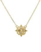 Ripka Angelica Canary Cubic Zirconia And 14k Yellow Gold Pendant Necklace