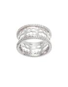 Lord & Taylor Cubic Zirconia Wavy Design Eternity Ring