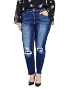 Addition Elle Love And Legend Mid-rise Ripped Jeans