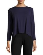 Eileen Fisher Petite Solid Box Top