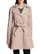 Karl Lagerfeld Paris Classic Trenchcoat With Hood