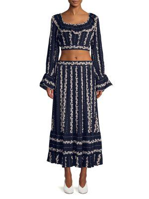 Free People Lolita Top And Skirt 2-piece Set