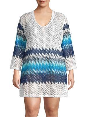 J Valdi Plus Heatwave Three-quarter Sleeve Tunic
