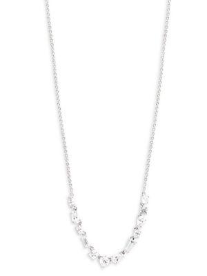 Nadri Cobblestones Crystal Frontal Necklace