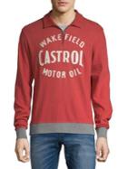 Lucky Brand Castrol Quarter-zip Cotton Polo
