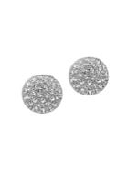 Nina Swarovski Crystal Button Earrings