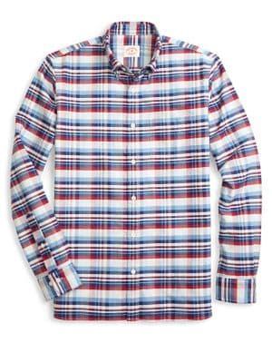 Brooks Brothers Red Fleece Oxford Yarndyes Plaid Shirt
