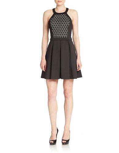 Guess Laser-cut Fit-and-flare Dress