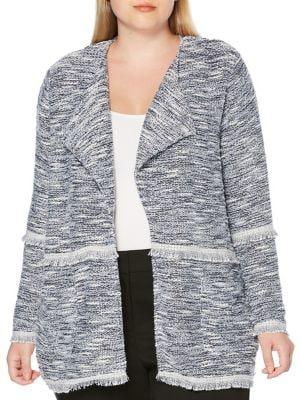 Rafaella Plus Open-front Long-sleeve Jacket