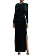 Lauren Ralph Lauren Velvet Long-sleeve Gown