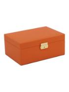 Wolf Designs Textured Faux Leather Jewelry Box